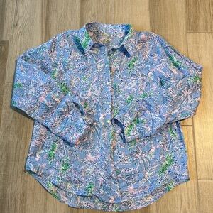 Lilly Pulitzer Sea View Linen top